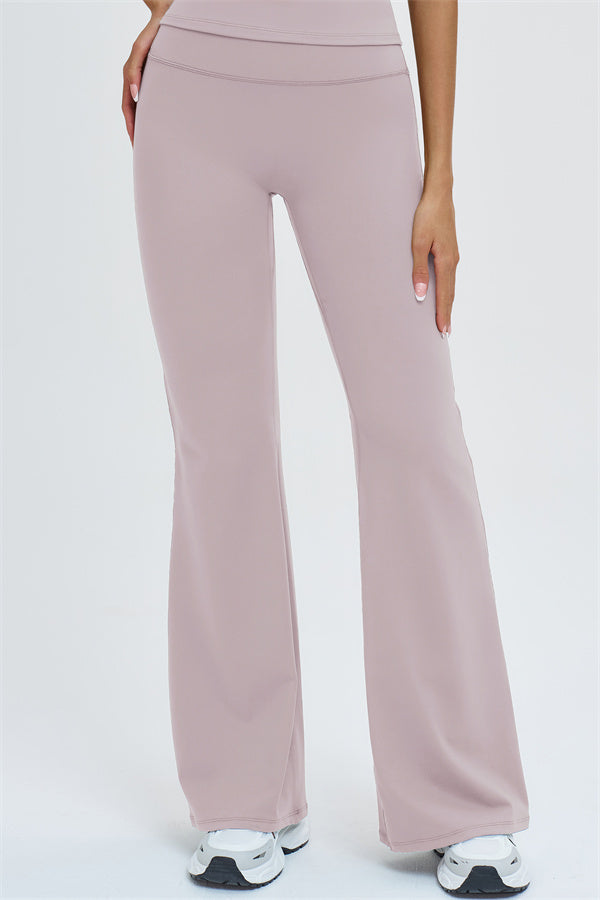 The Slate Cross Back Top Flared Leggings 2-Piece Set