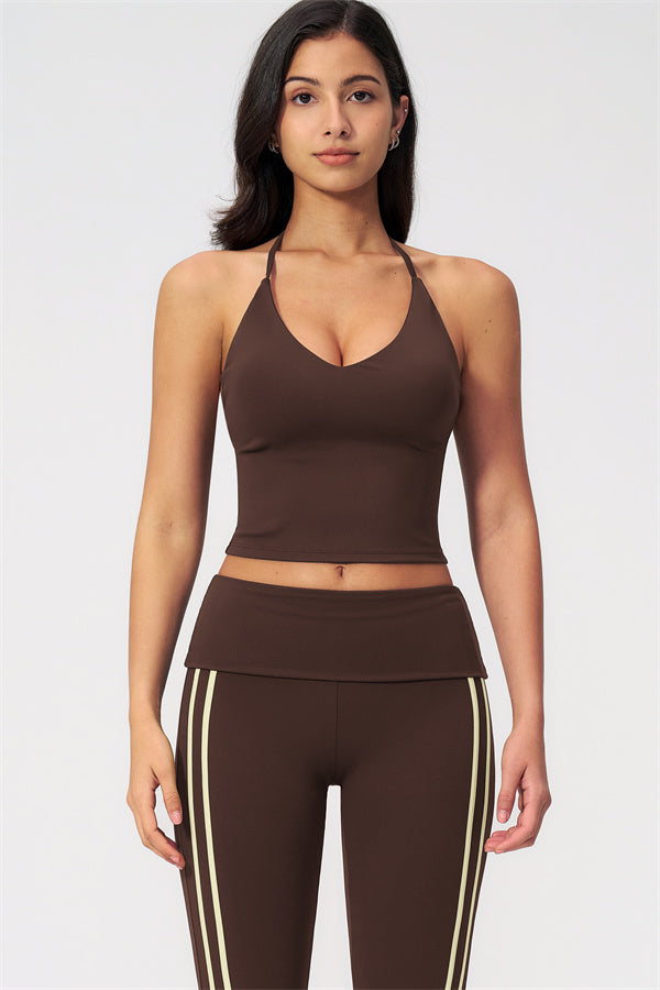 The Evoke Crop Top Capri Leggings 2-Piece Set