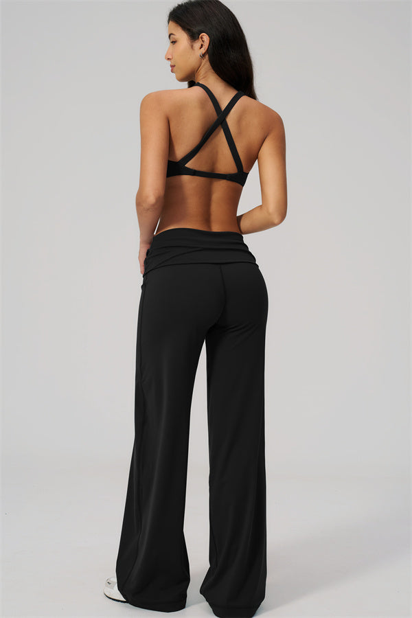 The Daring Sports Bra Straight Leg Pants 2-Piece Set