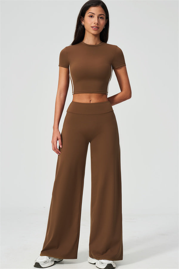 The Breathe T-shirt Straight Leg Pants 2-Piece Set