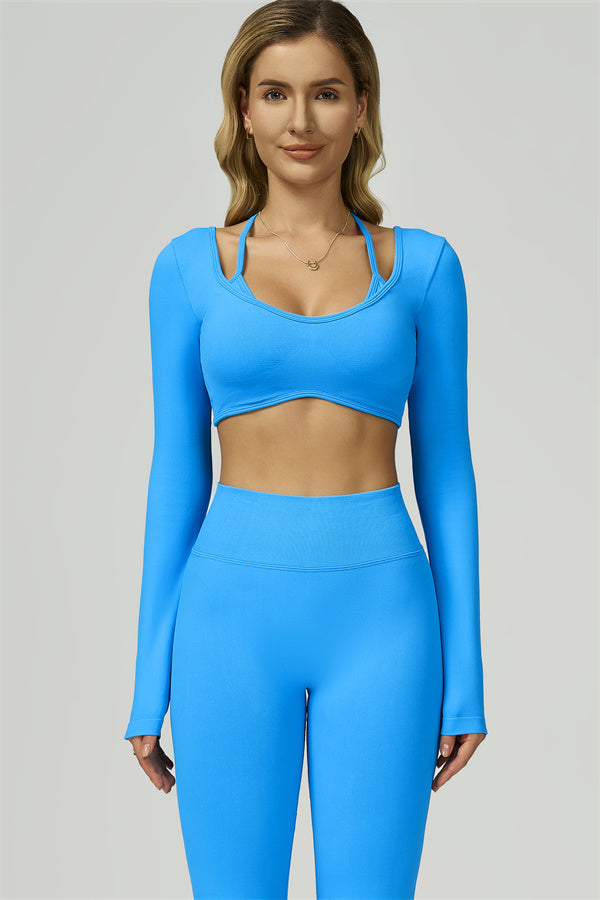 The Prime Long Sleeve Crop Top Leggings 2-Piece Set