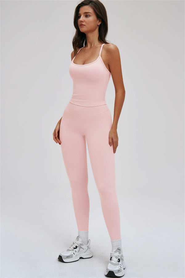 The Svelte Cross Back Tank Top Leggings 2-Piece Set