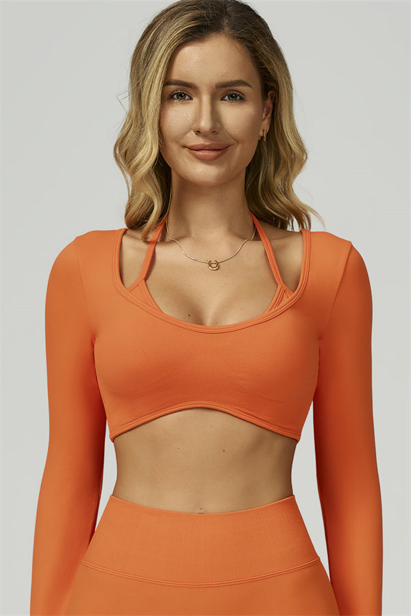 The Prime Long Sleeve Crop Top Leggings 2-Piece Set
