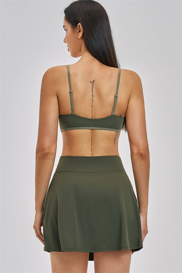 The Seraphine Sports Bra Skirt 2-Piece Set