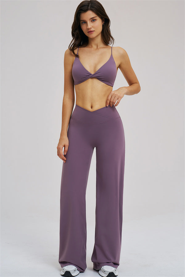 The Mosaic Sports Bra Straight Leg Pants 2-Piece Set