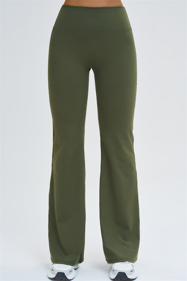 The Slate Cross Back Top Flared Leggings 2-Piece Set