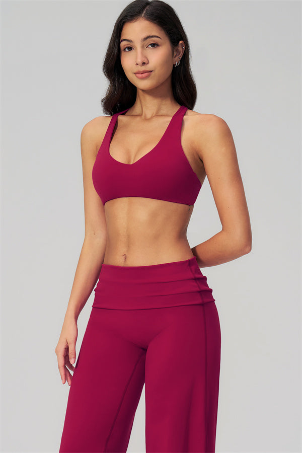 The Daring Sports Bra Straight Leg Pants 2-Piece Set