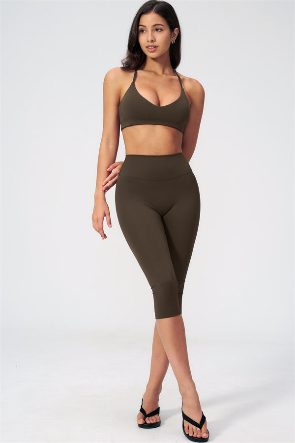 The Twirl Sports Bra Capri Leggings 2-Piece Set