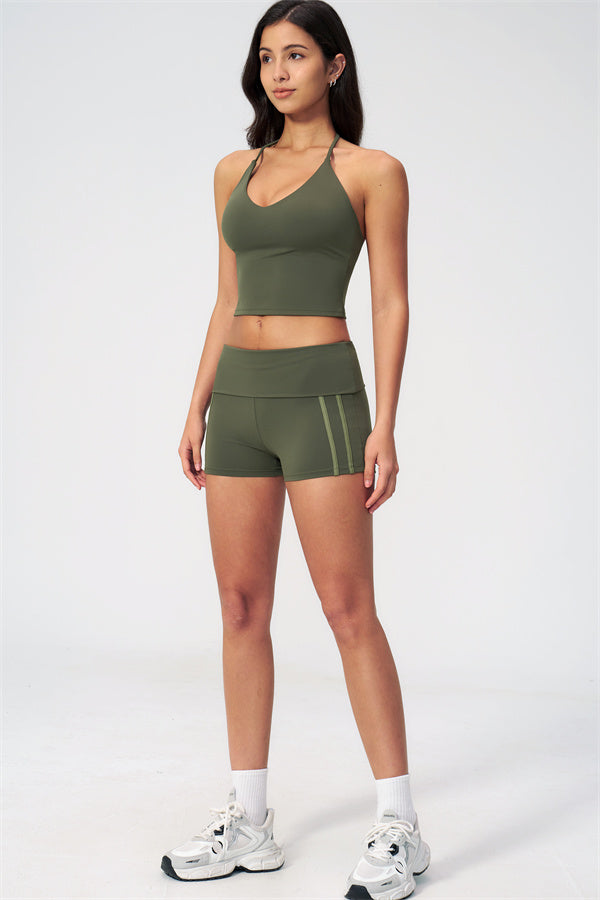The Evoke Crop Top Shorts 2-Piece Set