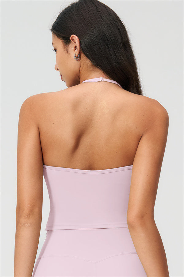 The Twirl Halter Tank Top Capri Leggings 2-Piece Set