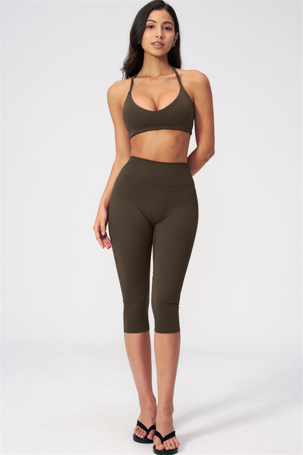 The Twirl Sports Bra Capri Leggings 2-Piece Set