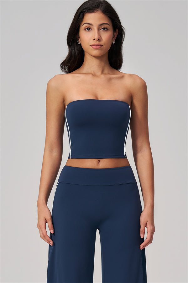 The Breathe Tube Top Straight Leg Pants 2-Piece Set
