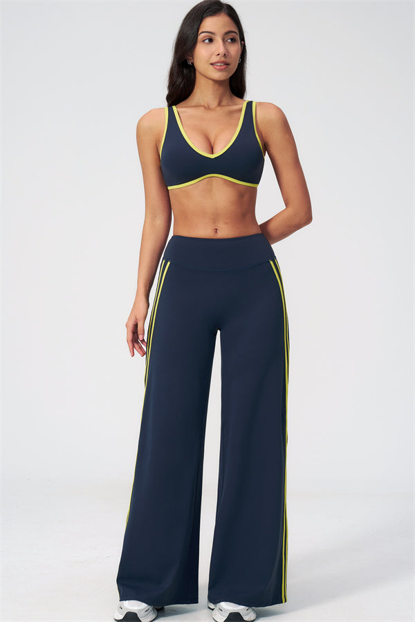 The Evoke Sports Bra Straight Leg Pants 2-Piece Set