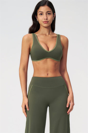 The Evoke Sports Bra Straight Leg Pants 2-Piece Set