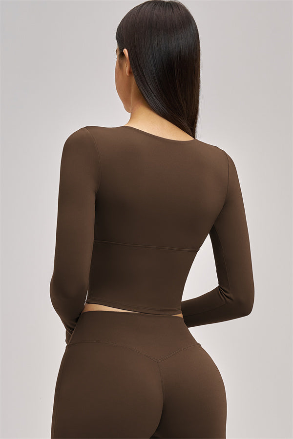 The Swoon Long Sleeve Crop top Leggings 2-Piece Set
