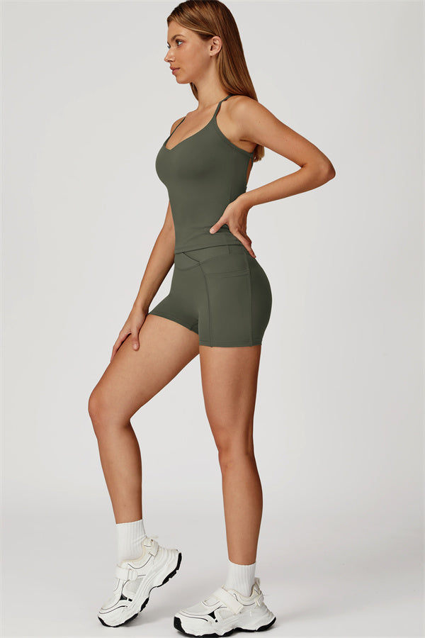 The Propel Crop Top Shorts 2-Piece Set