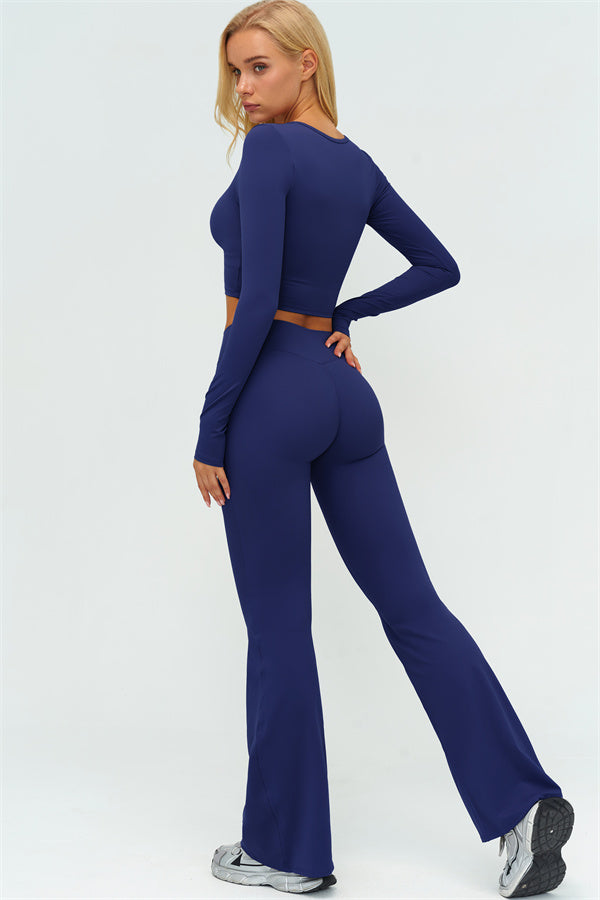 The Lushness Long Sleeve Crop top