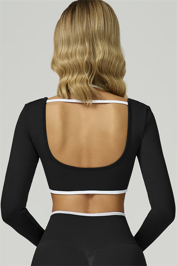 The Prime Line Long Sleeve Crop Top
