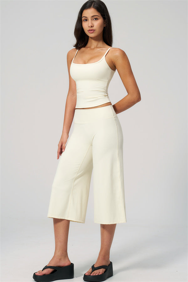 The Nexus Tank Top Wide-Leg Crop 2-Piece Set