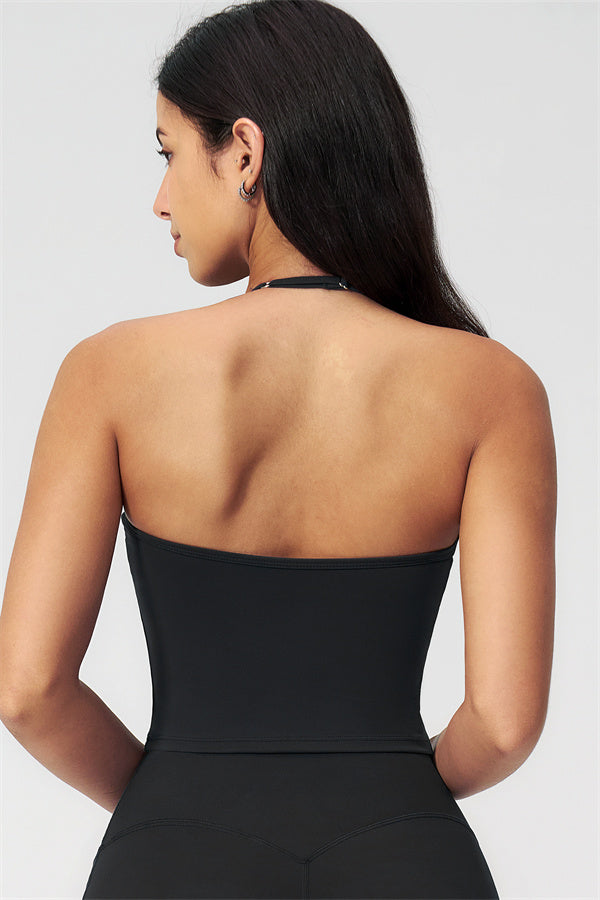The Twirl Halter Tank Top Capri Leggings 2-Piece Set