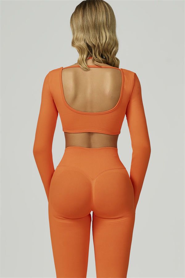 The Prime Long Sleeve Crop Top Leggings 2-Piece Set