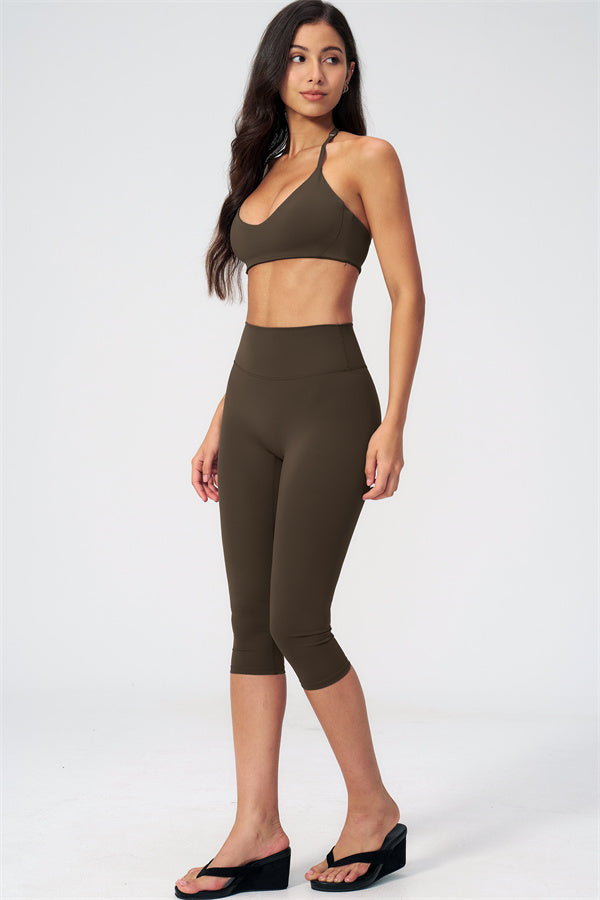 The Twirl Sports Bra Capri Leggings 2-Piece Set