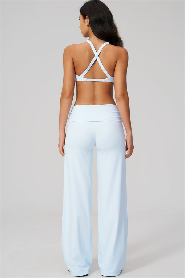 The Daring Sports Bra Straight Leg Pants 2-Piece Set
