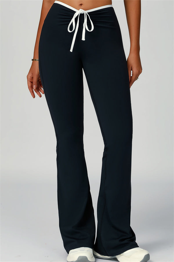 The Skyline Tie Top Flared Leggings 2-Piece Set