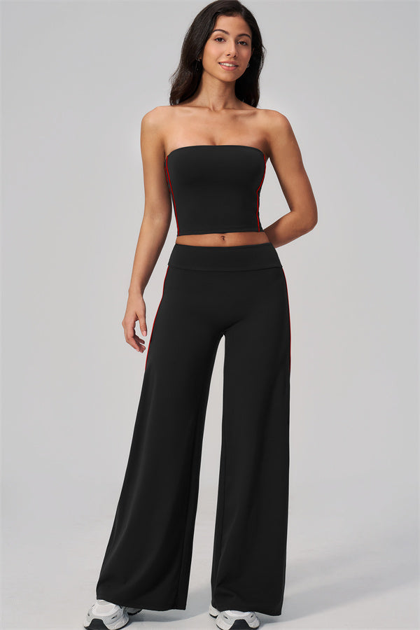 The Breathe Tube Top Straight Leg Pants 2-Piece Set
