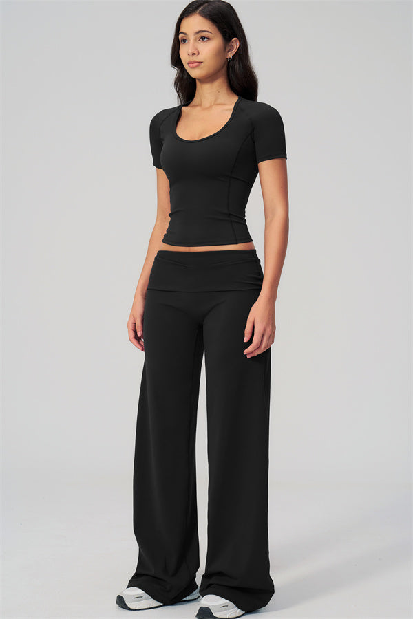 The Daring T-shirt Straight Leg Pants 2-Piece Set