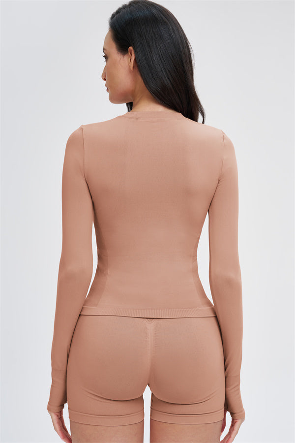 The Whim Long Sleeve T-shirt Shorts 2-Piece Set