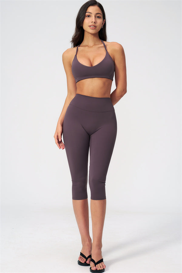 The Twirl Sports Bra Capri Leggings 2-Piece Set