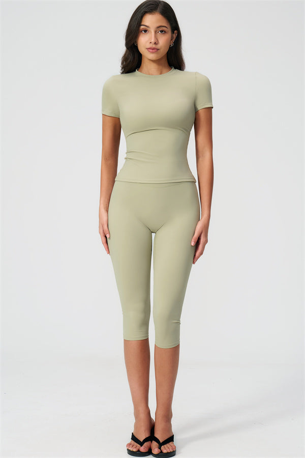 The Twirl T-shirt Capri Leggings 2-Piece Set