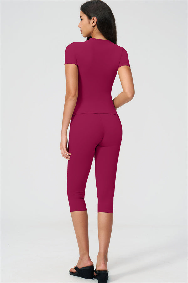 The Twirl T-shirt Capri Leggings 2-Piece Set