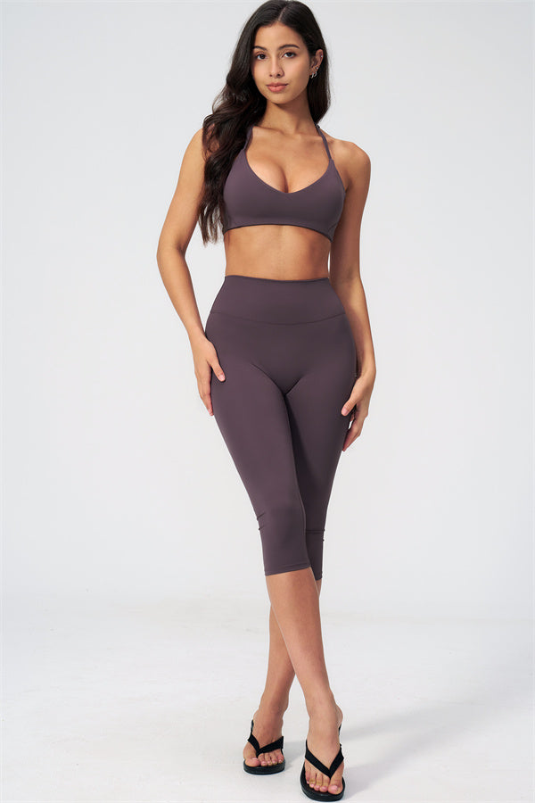 The Twirl Sports Bra Capri Leggings 2-Piece Set