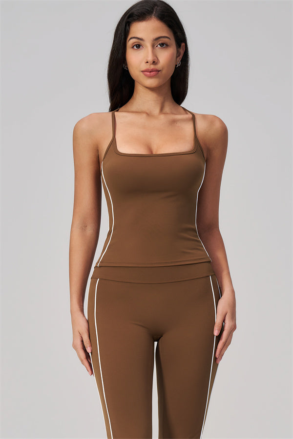 The Breathe Crop Top Capri Leggings 2-Piece Set