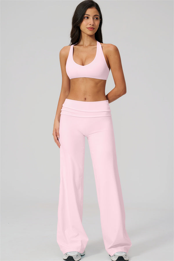The Daring Sports Bra Straight Leg Pants 2-Piece Set