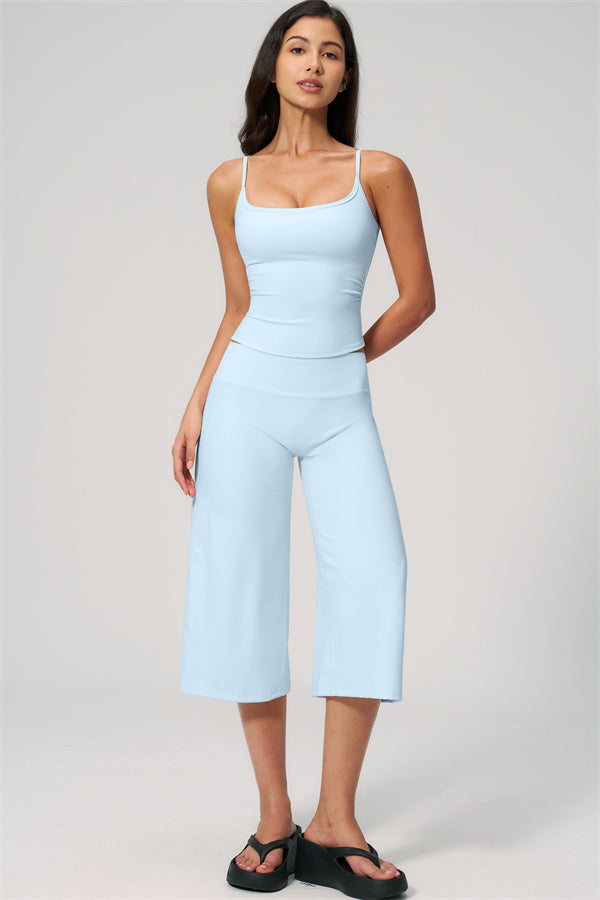 The Nexus Tank Top Wide-Leg Crop 2-Piece Set