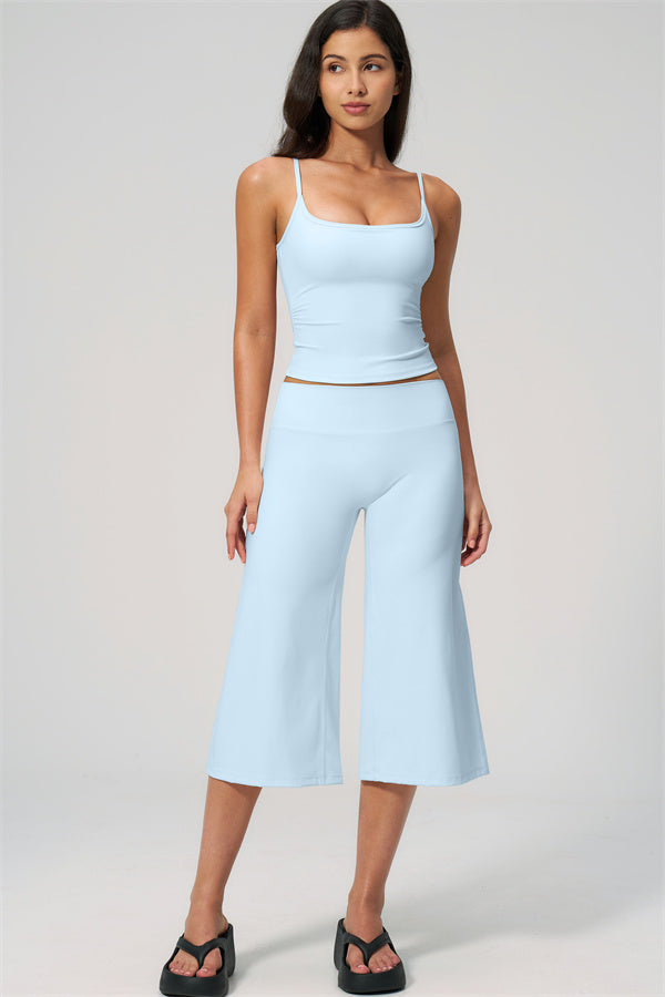 The Nexus Tank Top Wide-Leg Crop 2-Piece Set