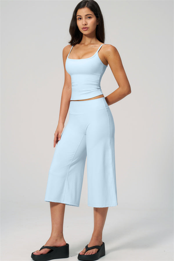The Nexus Tank Top Wide-Leg Crop 2-Piece Set