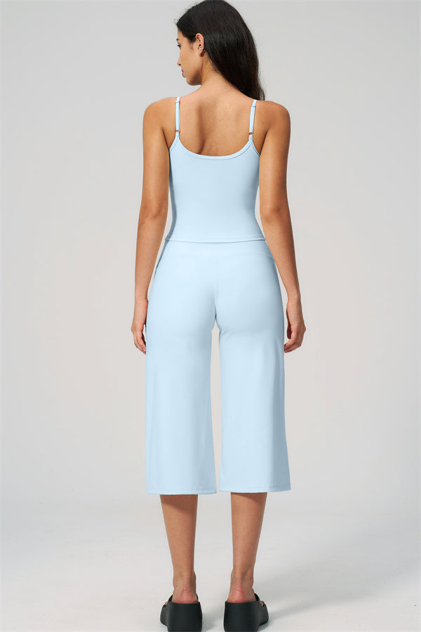 The Nexus Tank Top Wide-Leg Crop 2-Piece Set