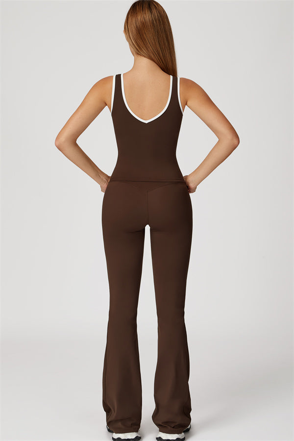 The Stamina Tank Top Flared Leggings 2-Piece Set