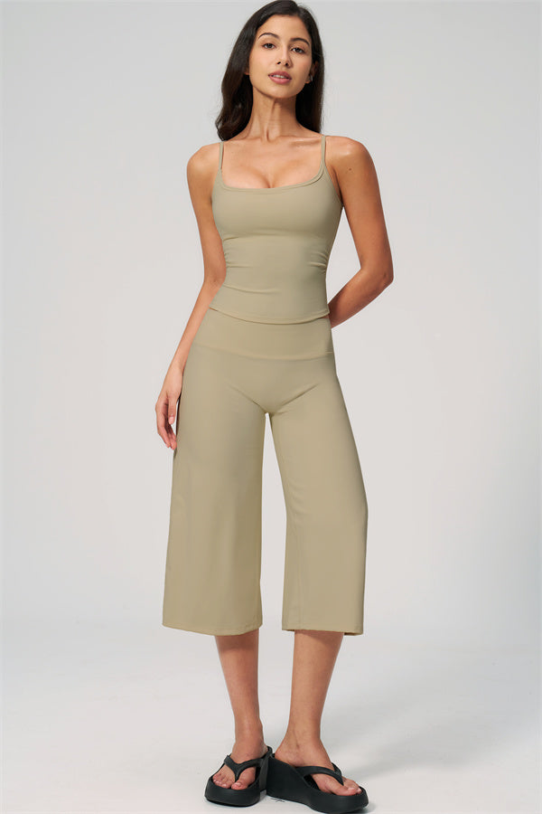 The Nexus Tank Top Wide-Leg Crop 2-Piece Set