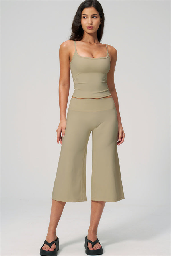 The Nexus Tank Top Wide-Leg Crop 2-Piece Set