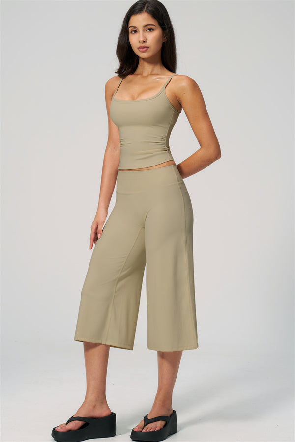 The Nexus Tank Top Wide-Leg Crop 2-Piece Set