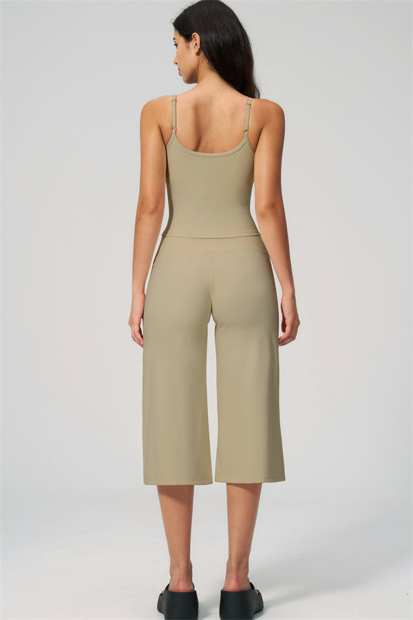 The Nexus Tank Top Wide-Leg Crop 2-Piece Set