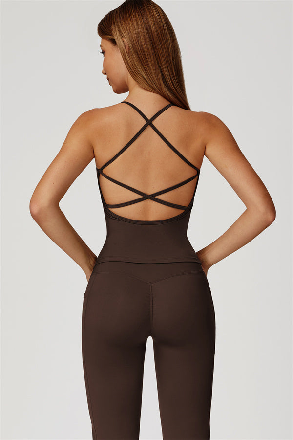 The Propel Crop Top Flared Leggings 2-Piece Set