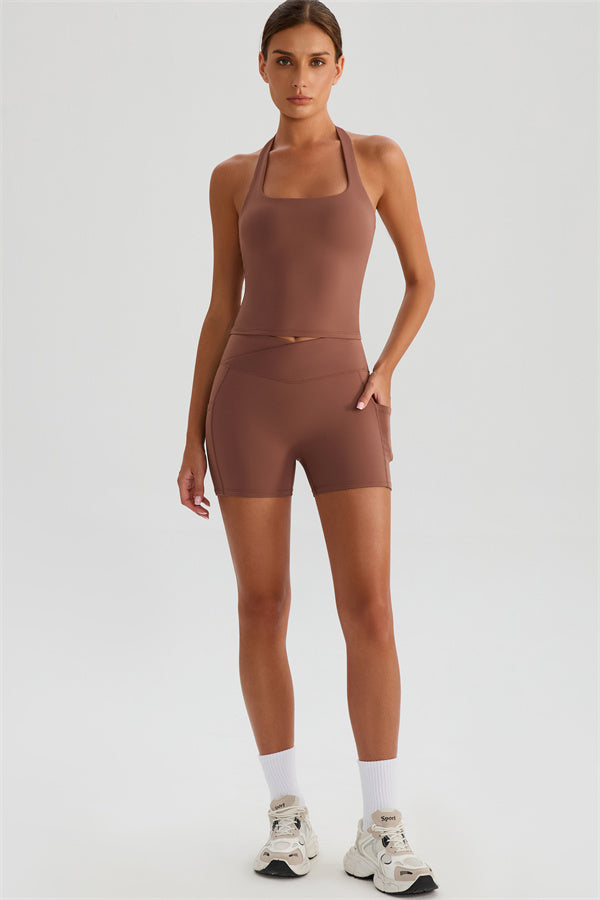 The Glee Halter Tank Top Shorts 2-Piece Set