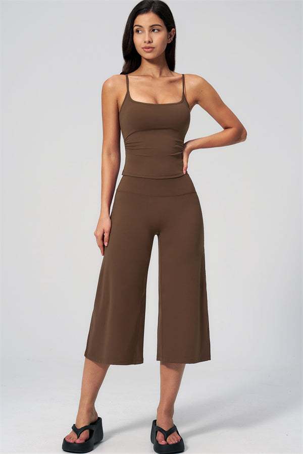 The Nexus Tank Top Wide-Leg Crop 2-Piece Set