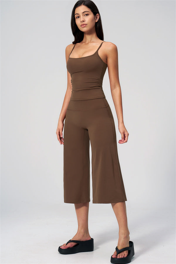 The Nexus Tank Top Wide-Leg Crop 2-Piece Set